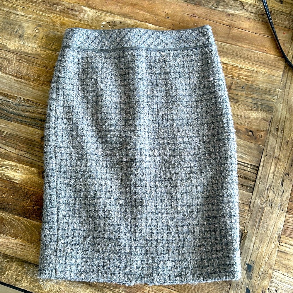 Sexy Gray Wool JCrew No 2 Pencil Skirt Size 0